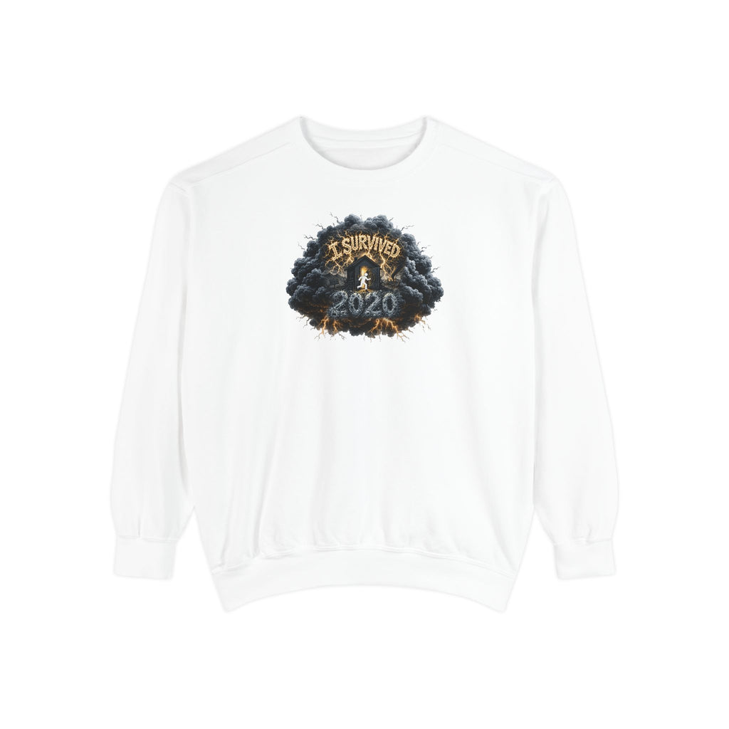 I Survived 2020 — Original PILOT Design: Director's Cut Unisex Garment-Dyed Sweatshirt