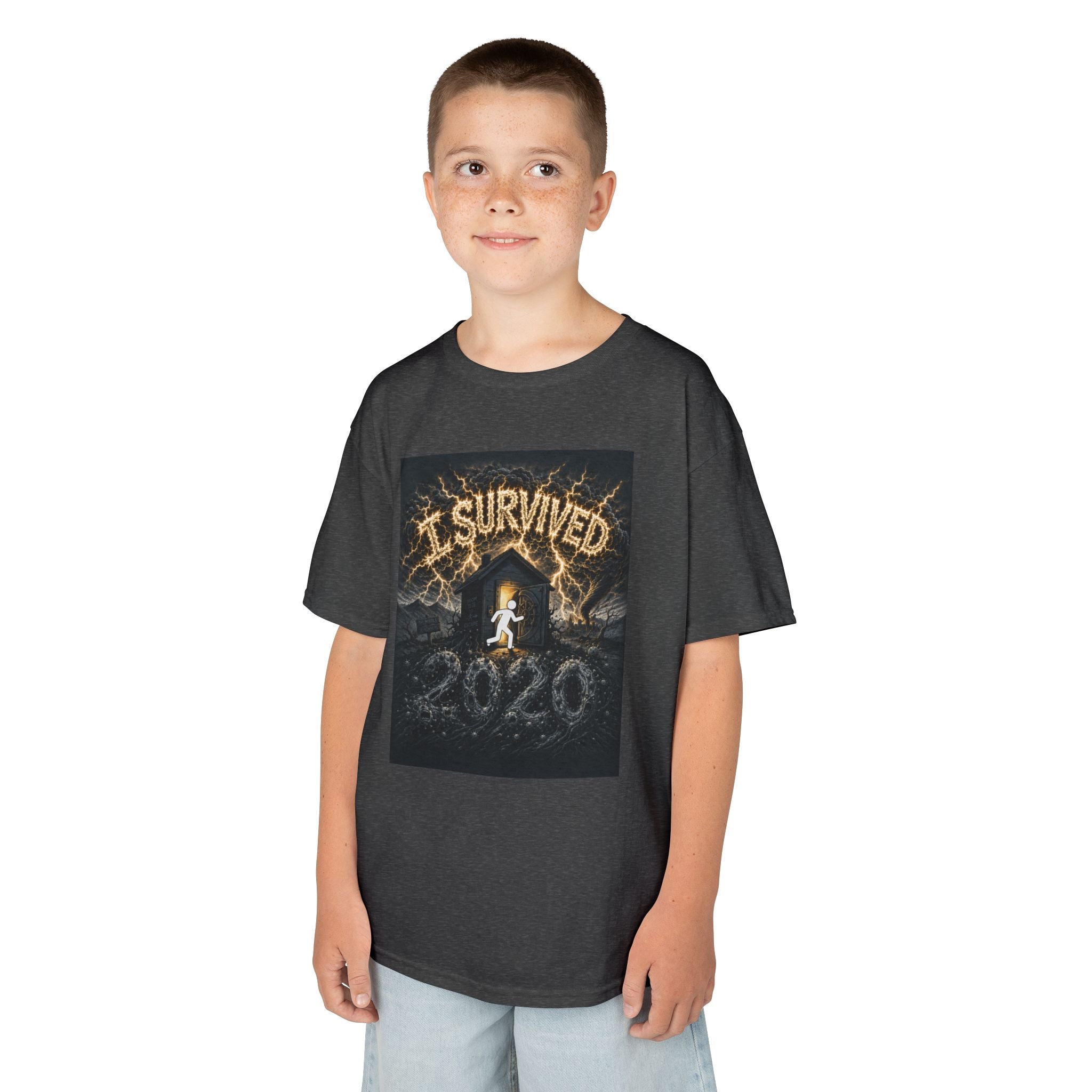 I Survived 2020 — Original Design Teaser Tee | Season 1 Premiere Drop Kids Heavy Cotton™ Tee