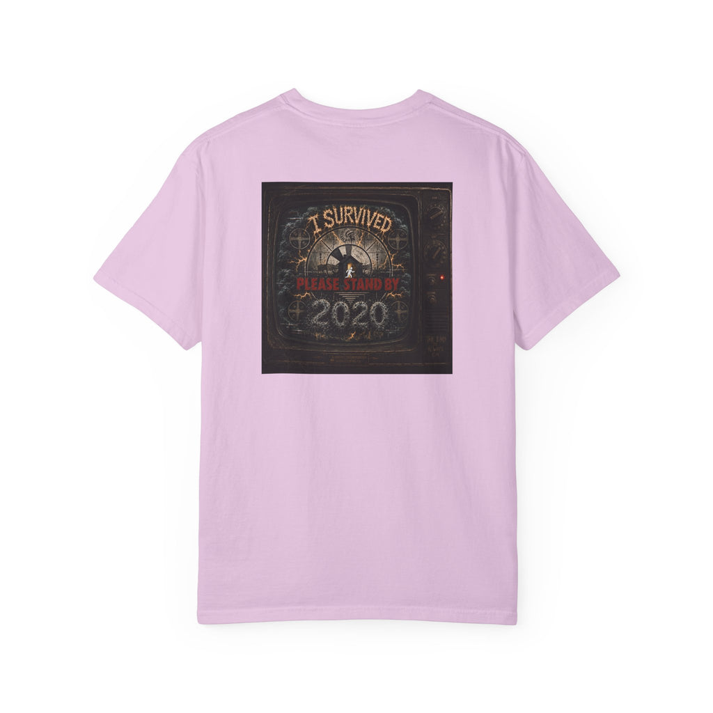 I Survived 2020 — "Please Stand By" Test Pattern Tee Summer Premier Unisex Garment-Dyed T-shirt