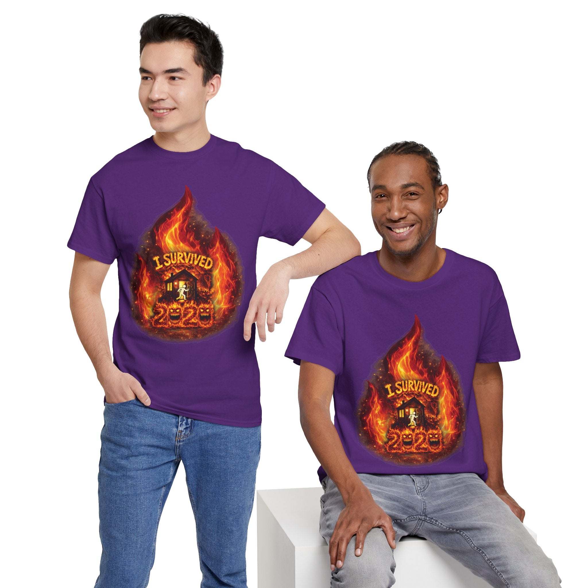 I Survived 2020 — Director's Cut S2:E1 "Berry Creek" | Wildfire Edition Memorial Unisex Heavy Cotton Tee