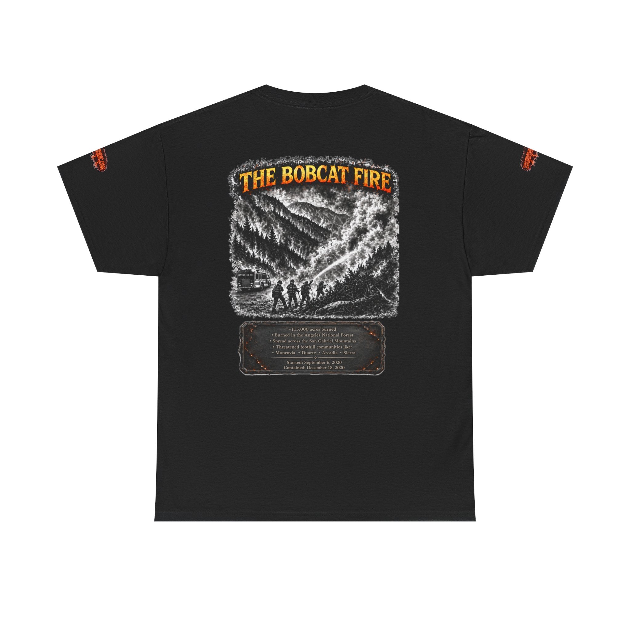 I Survived 2020 — WILDFIRES S2:E2: Special Edition "The Bobcat Fire" Memorial Unisex Heavy Cotton Tee