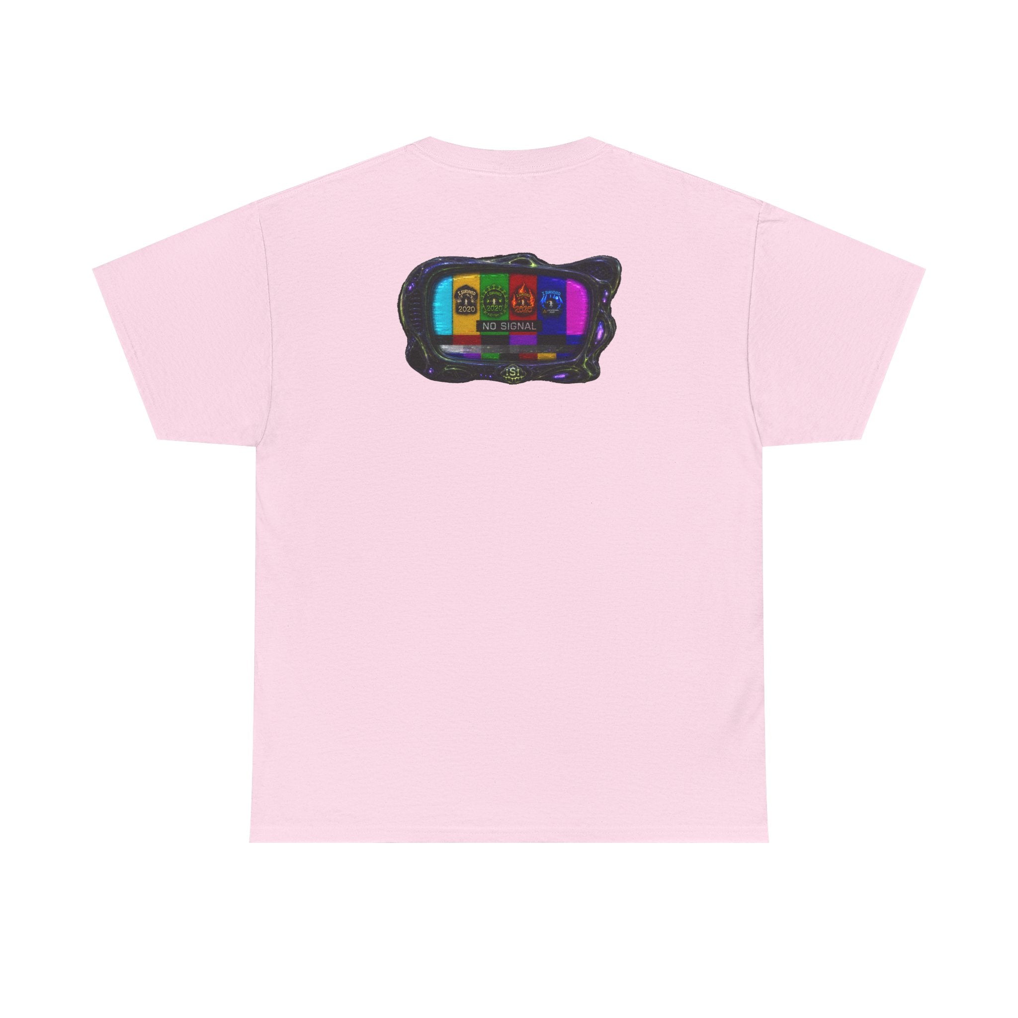 I Survived 2020 — "No Signal" Test Pattern Tee Alien Broadcast Finale Summer Premiere Unisex Heavy Cotton Tee
