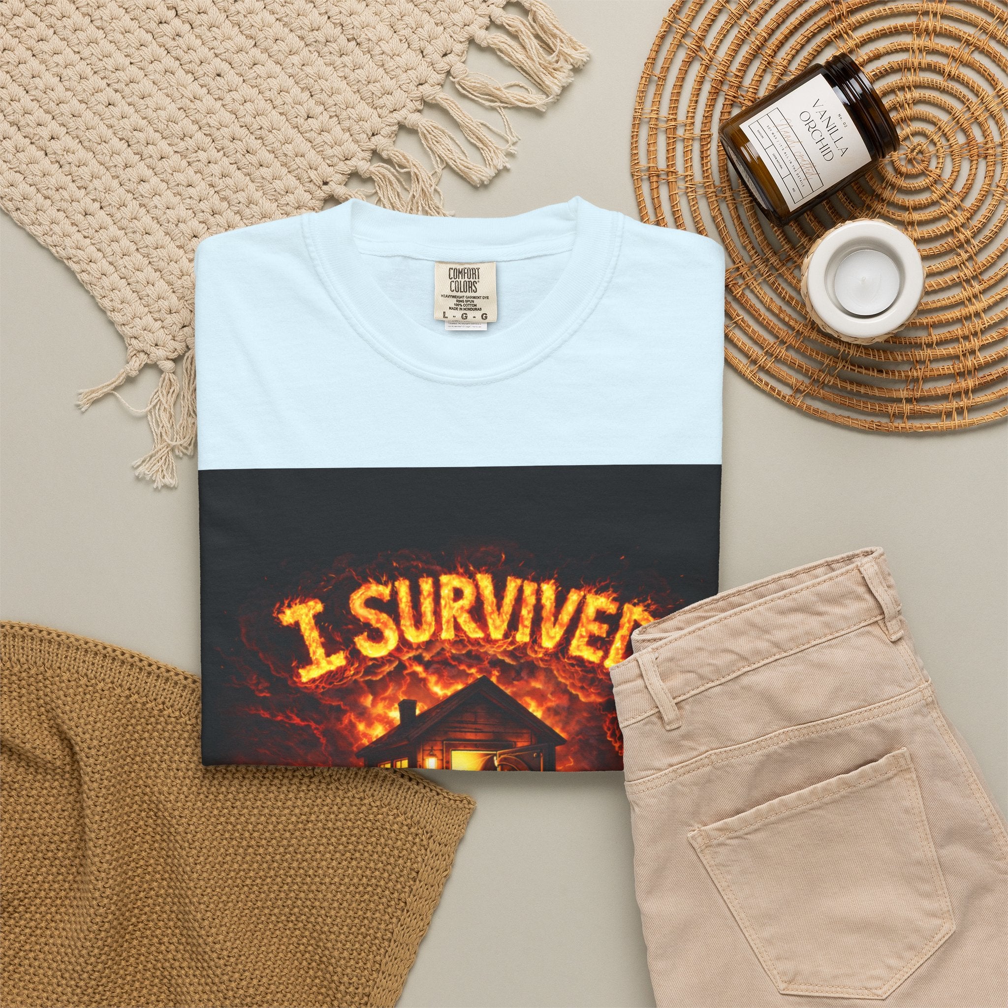I Survived 2020 — WILDFIRES S2:E4: "Western U.S. Wildfire Season" Memorial Unisex Garment-Dyed T-shirt