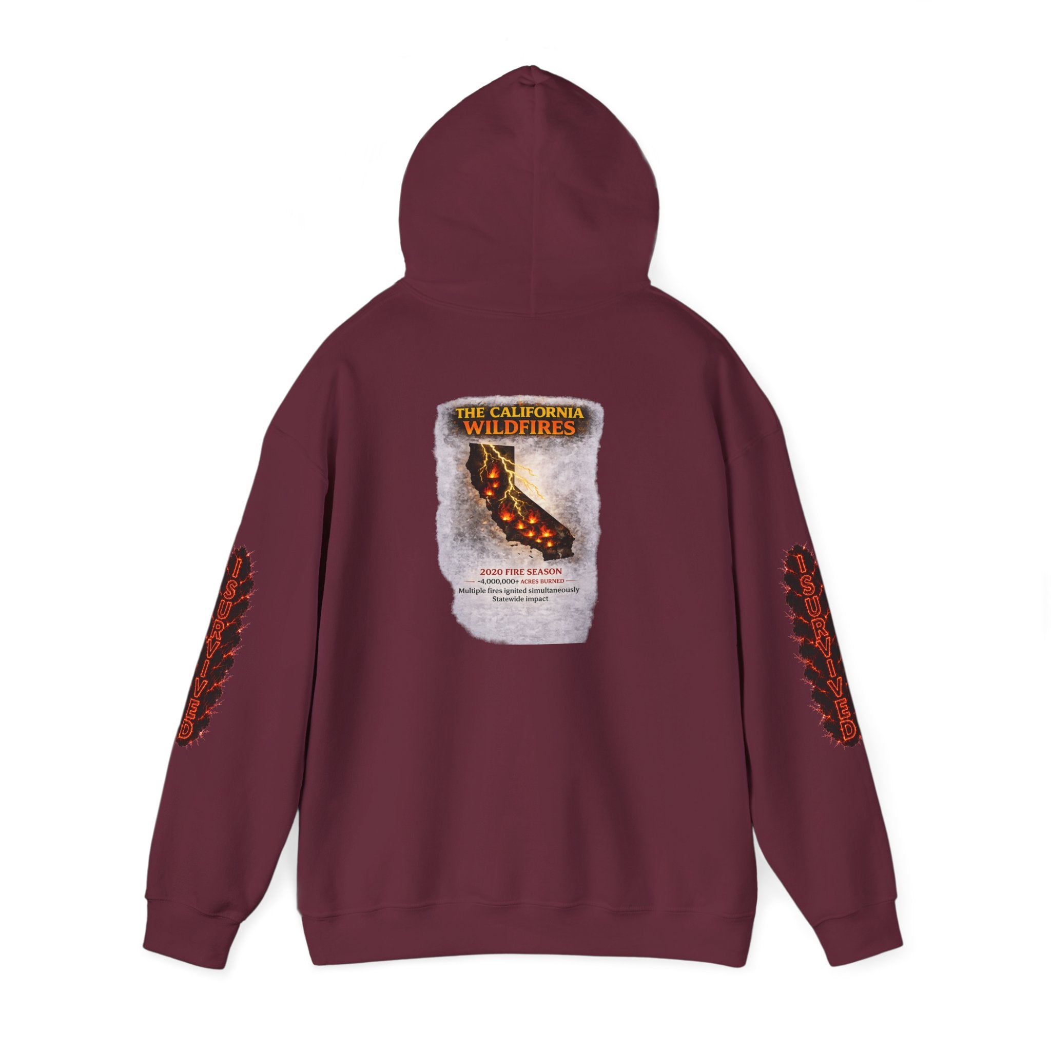 I Survived 2020 — Director's Cut S2:E3 "The California Wildfires" | Wildfire Edition Memorial Hoodie Sweatshirt
