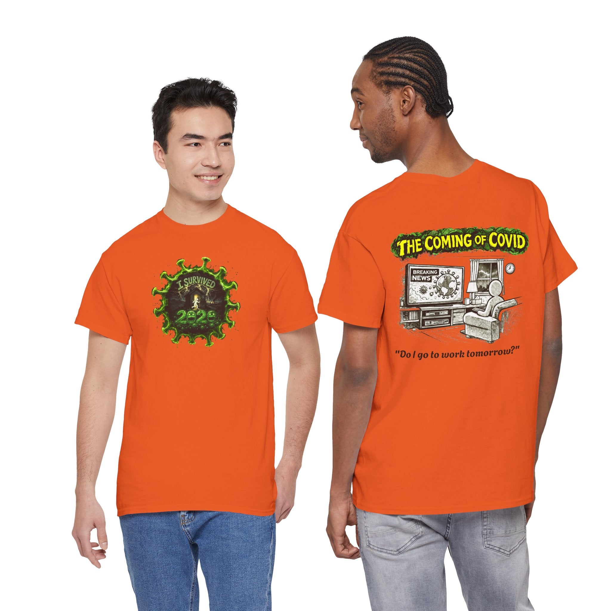 I Survived 2020 — PANDEMIC S1:E2: Director's Cut "The Coming of COVID" Unisex Heavy Cotton Tee