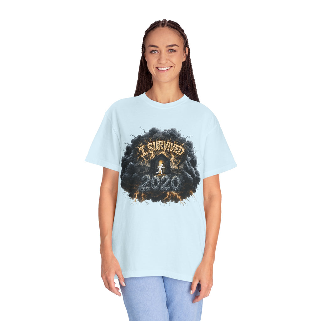 I Survived 2020 — Director's Cut Original Design Teaser Tee | Season 1 Premiere Drop Unisex Garment-Dyed T-shirt