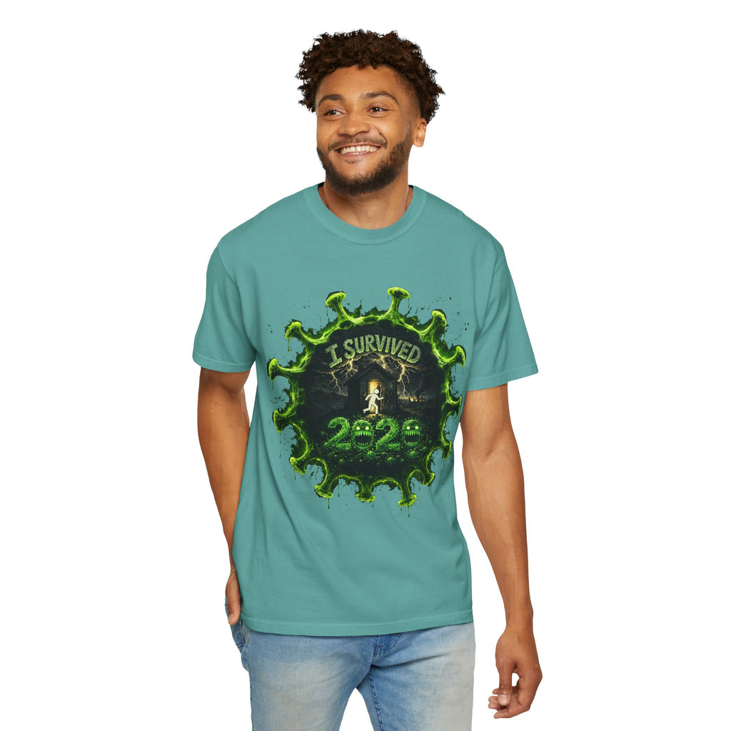 I Survived 2020 — Director's Cut S1:E3 "The Jab!" | Pandemic Edition Unisex Garment-Dyed T-shirt