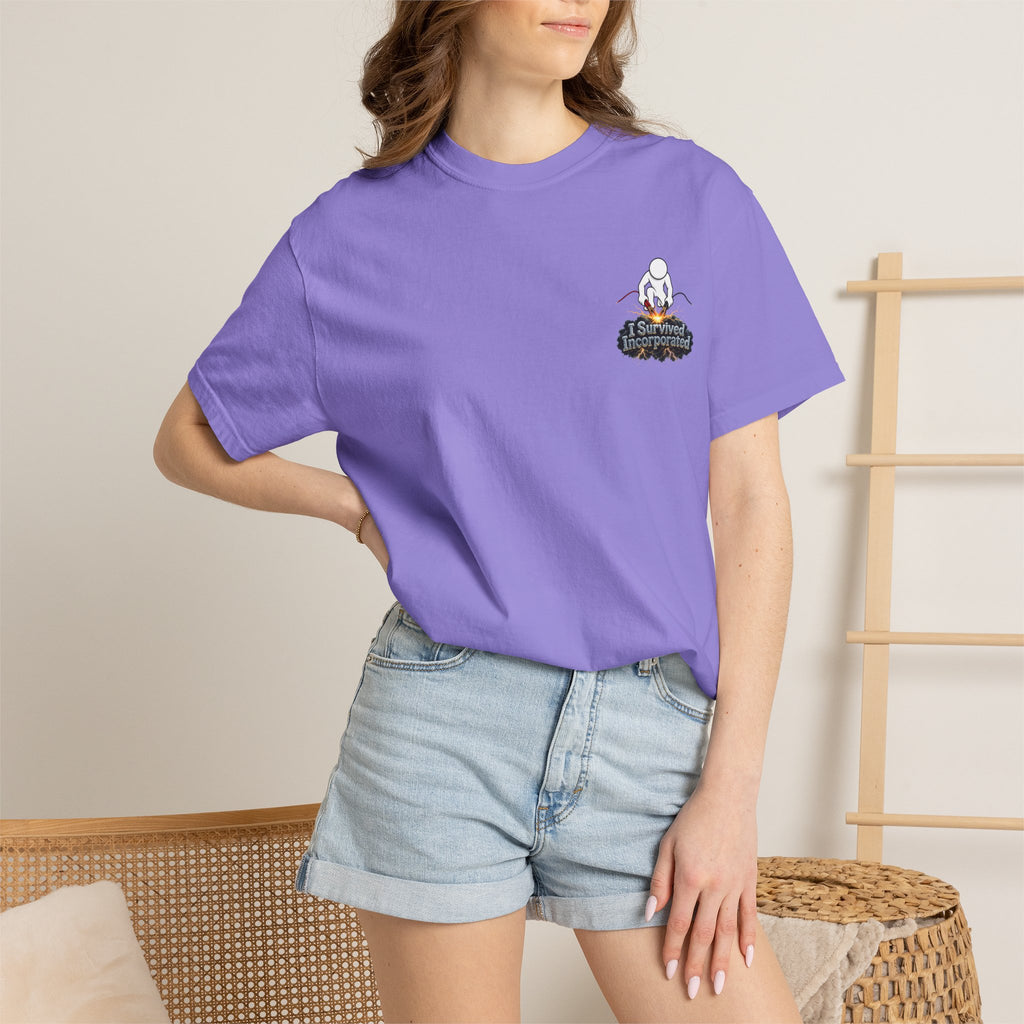 I Survived 2020 — "Please Stand By" Test Pattern Tee Summer Premier Unisex Garment-Dyed T-shirt