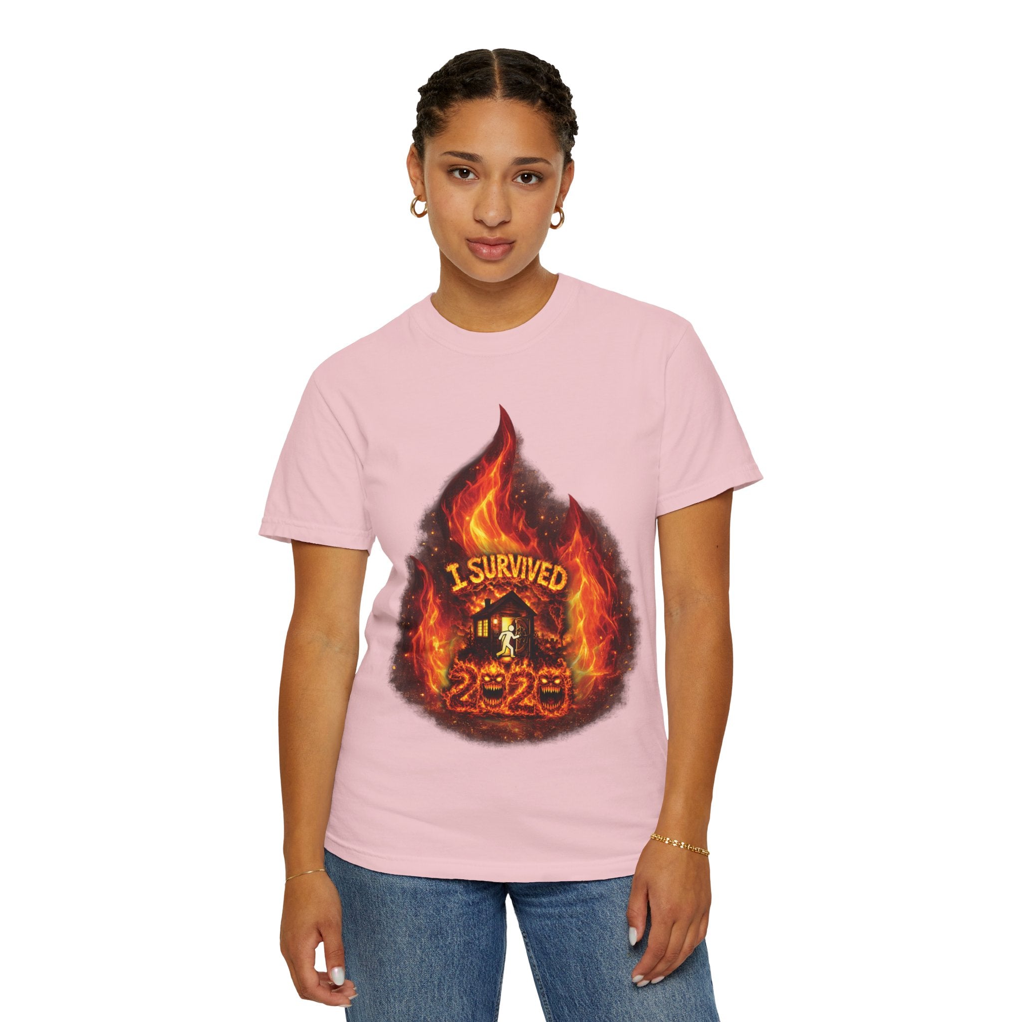 I Survived 2020 — Director's Cut S2:E1 "Berry Creek" | Wildfire Edition Memorial Unisex Garment-Dyed T-shirt