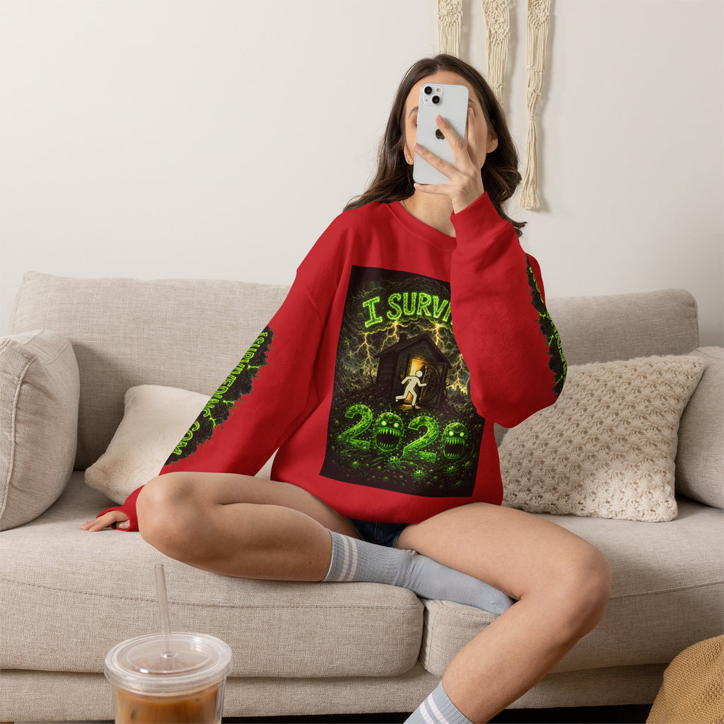 I Survived 2020 — PANDEMIC S1:E2: "The Coming of COVID" Unisex Heavy Blend™ Crewneck Sweatshirt