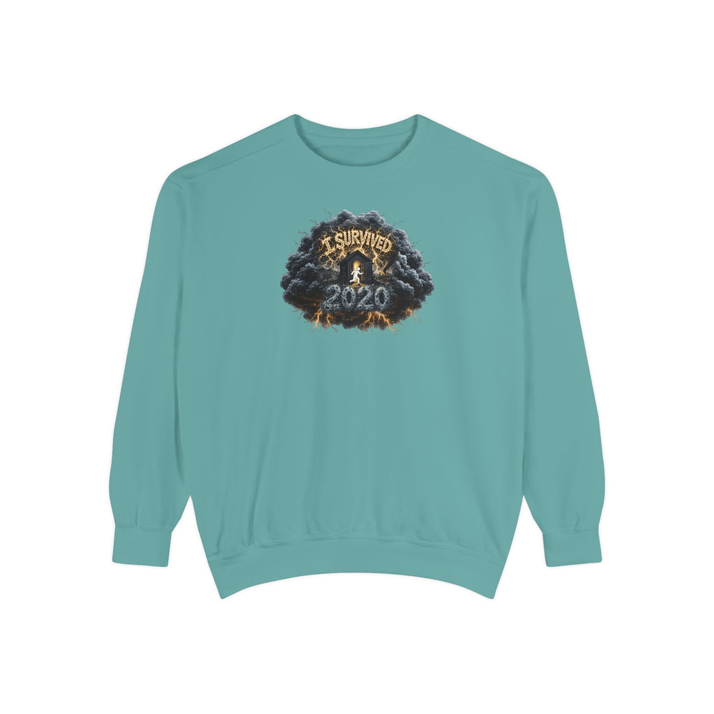 I Survived 2020 — Original PILOT Design: Director's Cut Unisex Garment-Dyed Sweatshirt