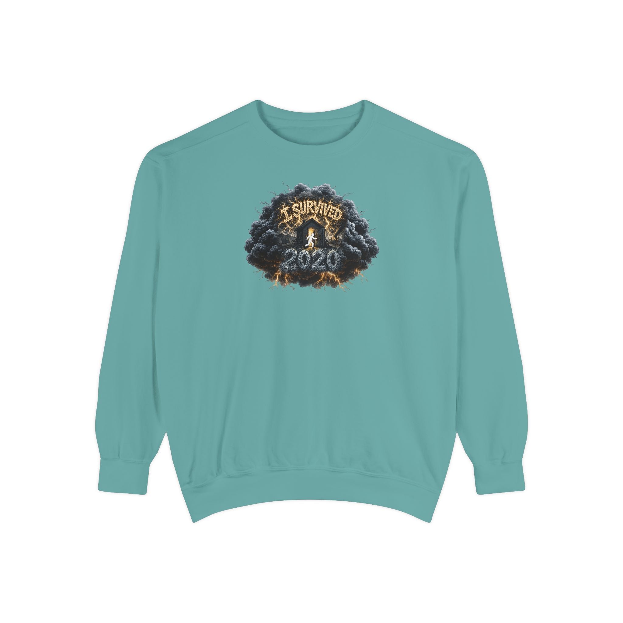 I Survived 2020 — Original PILOT Design: Director's Cut Unisex Garment-Dyed Sweatshirt