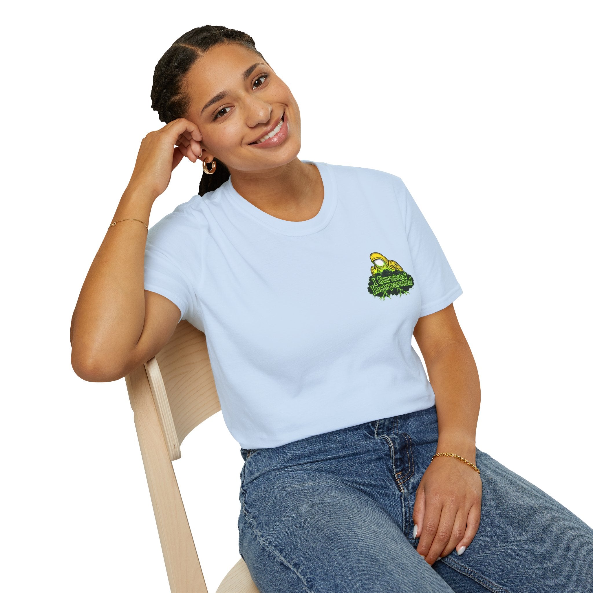 I Survived 2020 — "Please Stand By" Test Pattern Toxic Signal Tee Summer Premiere Unisex Softstyle T-Shirt