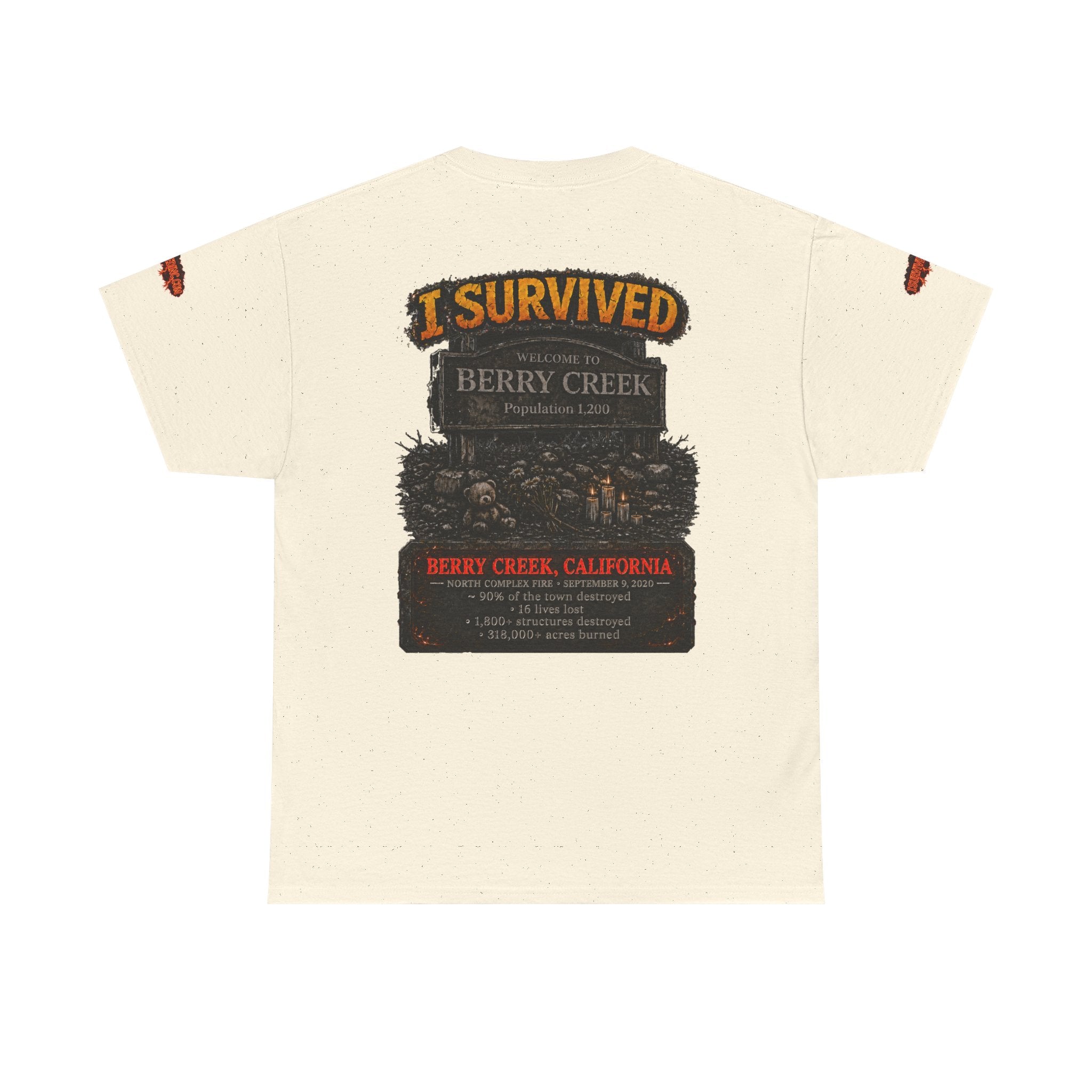 I Survived 2020 — Director's Cut S2:E1 "Berry Creek" | Wildfire Edition Memorial Unisex Heavy Cotton Tee (SPECIAL EDITION)
