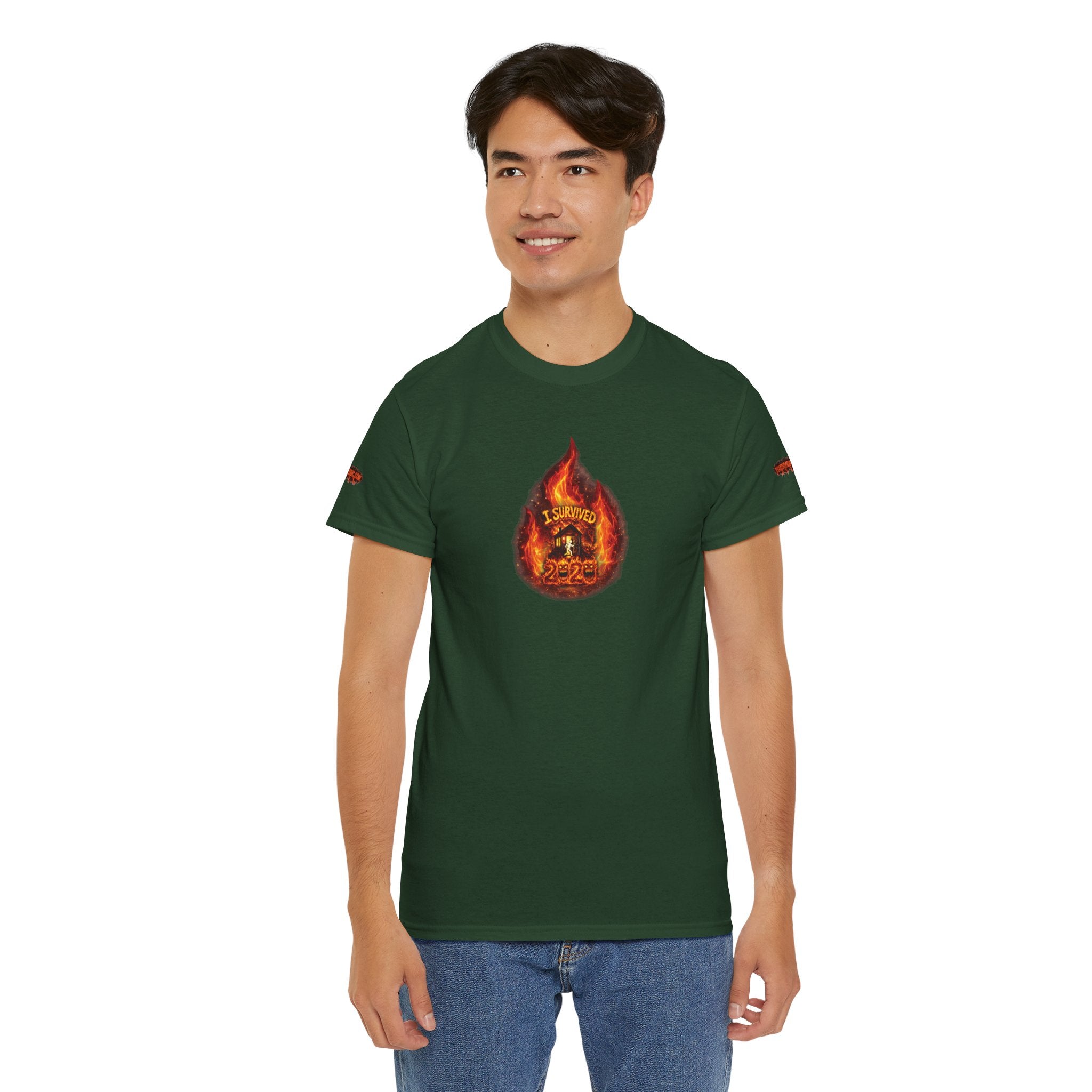 I Survived 2020 — WILDFIRES S2:E1: Director's Cut Special Edition "Berry Creek" Memorial Unisex Heavy Cotton Tee