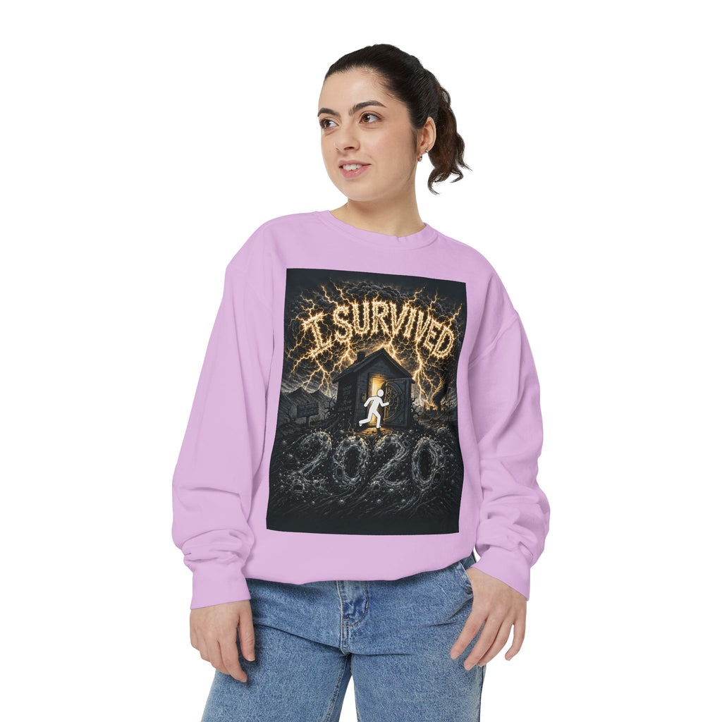 I Survived 2020 — Original PILOT Design Unisex Garment-Dyed Sweatshirt