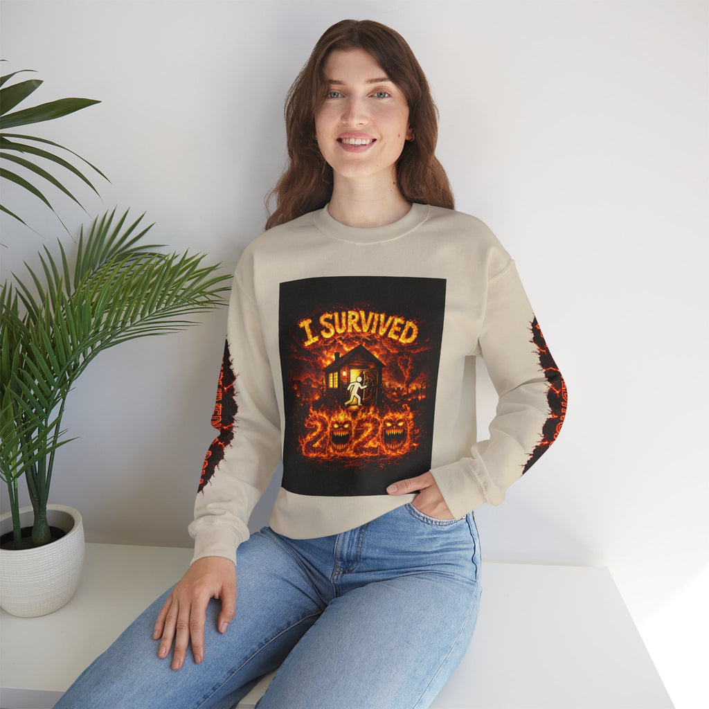 I Survived 2020 — WILDFIRES S2:E2: "The Bobcat Fire" Memorial Unisex Heavy Blend™ Crewneck Sweatshirt