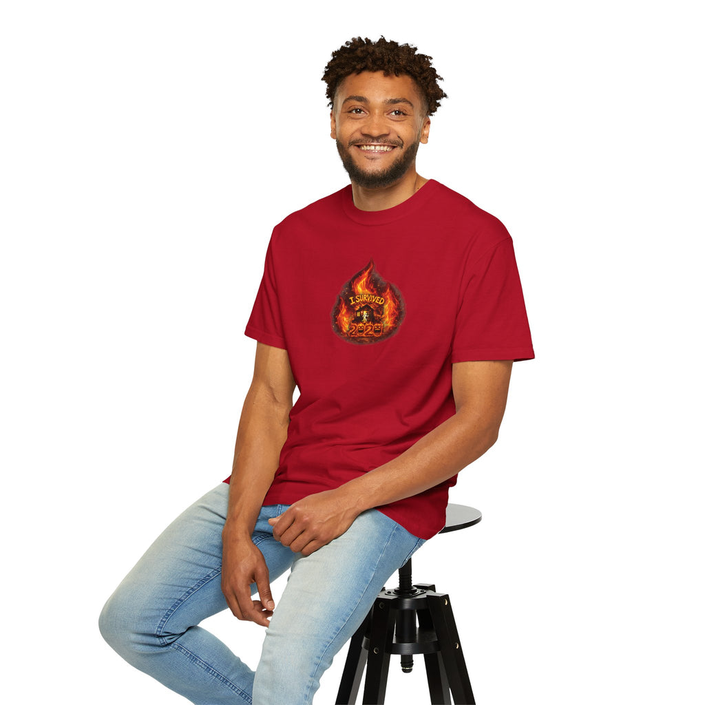I Survived 2020 — WILDFIRES S2:E1: Director's Cut "Berry Creek" Memorial Unisex Garment-Dyed T-shirt