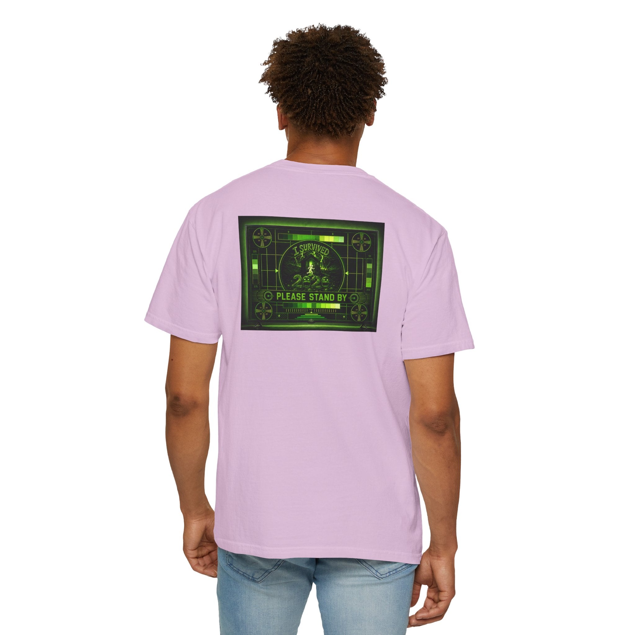 I Survived 2020 — "Please Stand By" Test Pattern Toxic Signal Tee Summer Premiere Unisex Garment-Dyed T-shirt