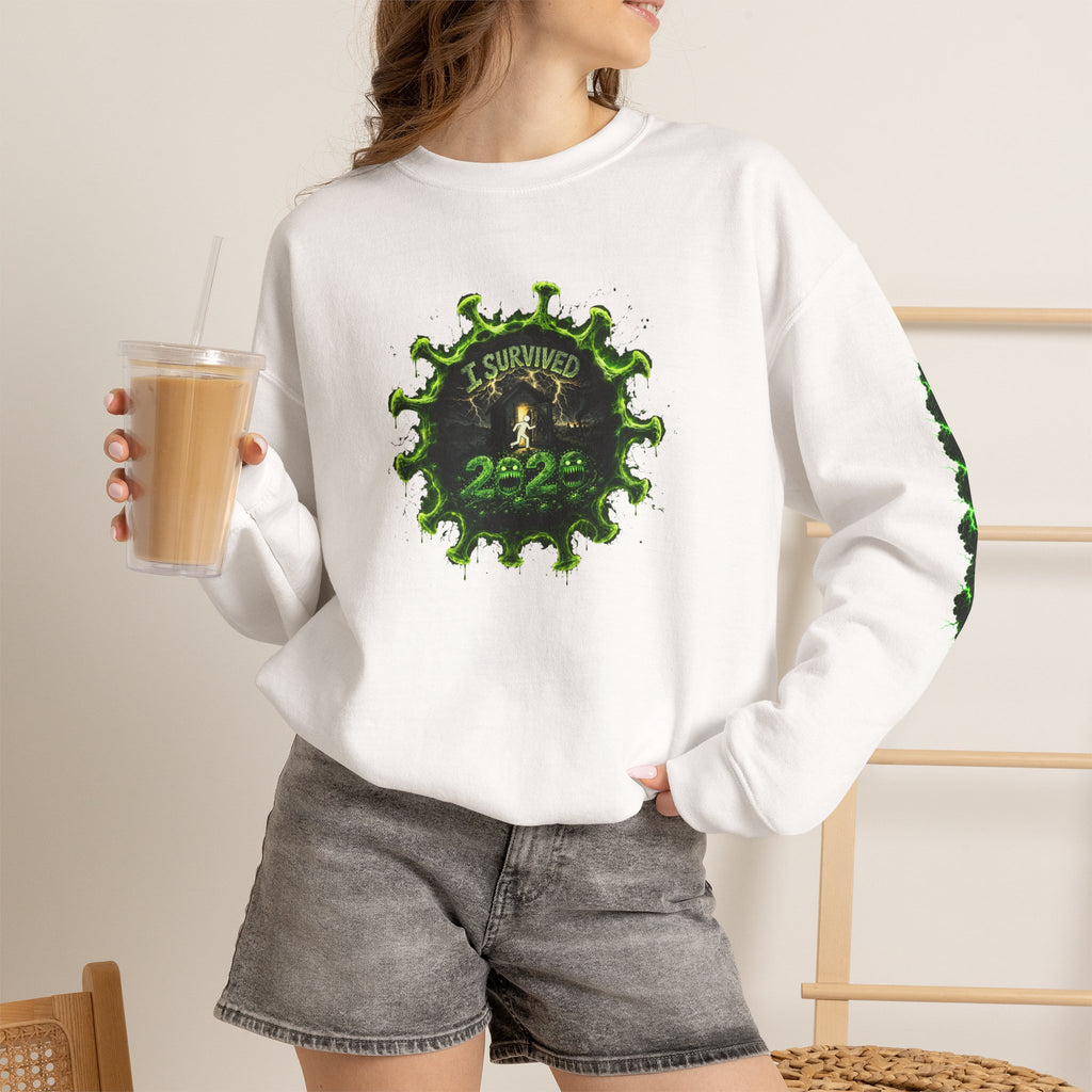 I Survived 2020 — PANDEMIC S1:E2: Director's Cut "The Coming of COVID" Unisex Heavy Blend™ Crewneck Sweatshirt