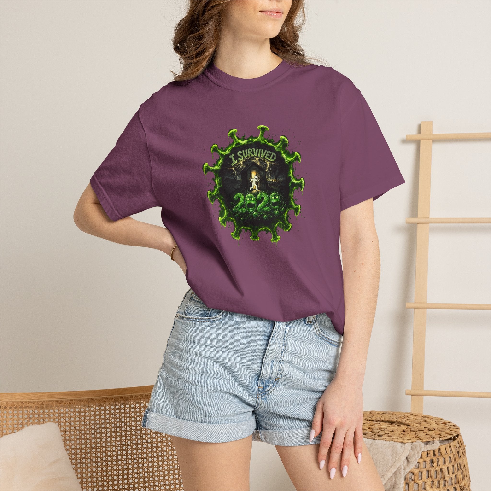 I Survived 2020 — PANDEMIC S1:E4: Director's Cut "Mask Madness" Unisex Garment-Dyed T-shirt