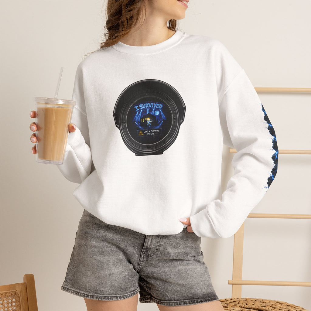 I Survived 2020 — LOCKDOWN S3:E3: Director's Cut Special Edition "Remote Schooling" Unisex Heavy Blend™ Crewneck Sweatshirt