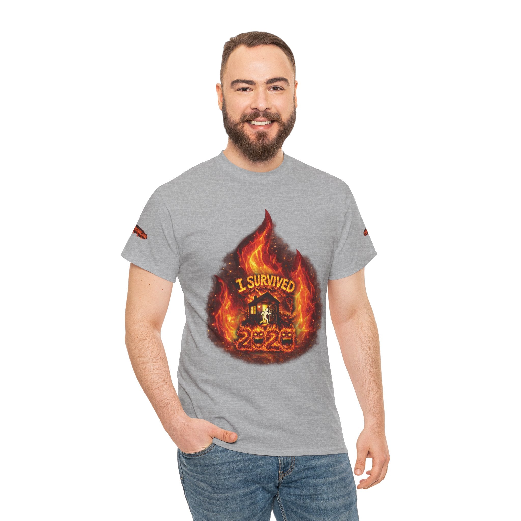 I Survived 2020 — Director's Cut S2:E3 "The California Wildfires" | Wildfire Edition Memorial Unisex Heavy Cotton Tee (SPECIAL EDITION)