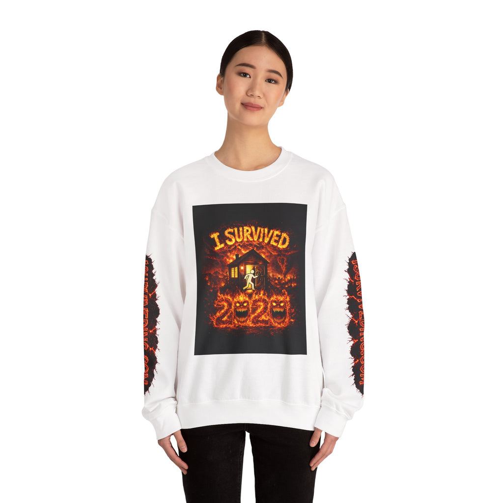 I Survived 2020 — S2:E2 "The Bobcat Fire" | Wildfire Edition Memorial Unisex Heavy Blend™ Crewneck Sweatshirt