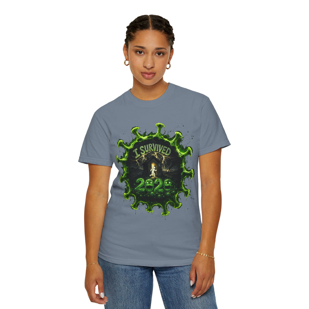 I Survived 2020 — Director's Cut S1:E3 "The Jab!" | Pandemic Edition Unisex Garment-Dyed T-shirt