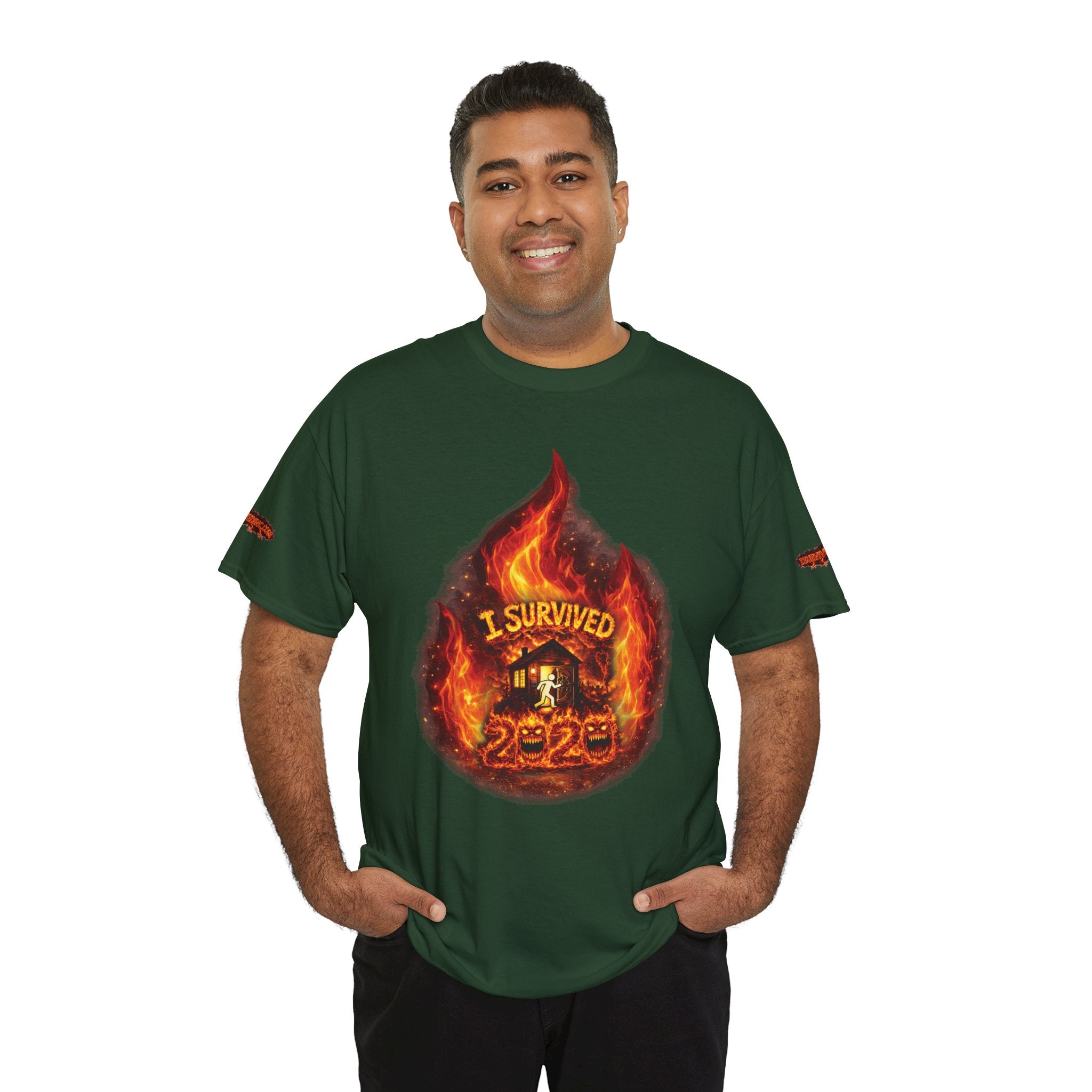 I Survived 2020 — Director's Cut S2:E3 "The California Wildfires" | Wildfire Edition Memorial Unisex Heavy Cotton Tee (SPECIAL EDITION)