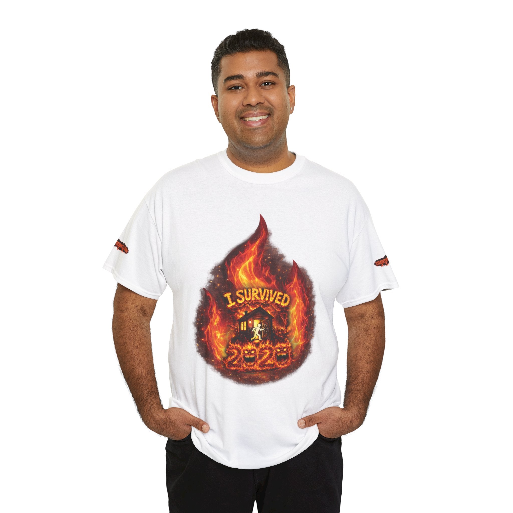 I Survived 2020 — Director's Cut S2:E1 "Berry Creek" | Wildfire Edition Memorial Unisex Heavy Cotton Tee (SPECIAL EDITION)