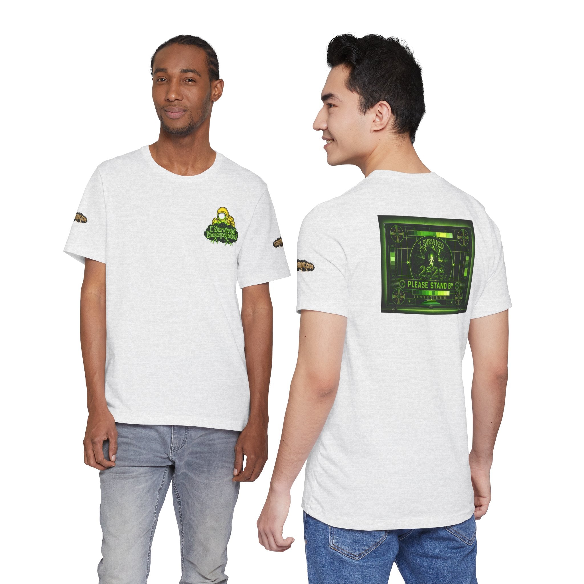 I Survived 2020 — "Please Stand By" Test Pattern Toxic Signal Tee Special Edition Summer Premiere Unisex Jersey Short Sleeve Tee