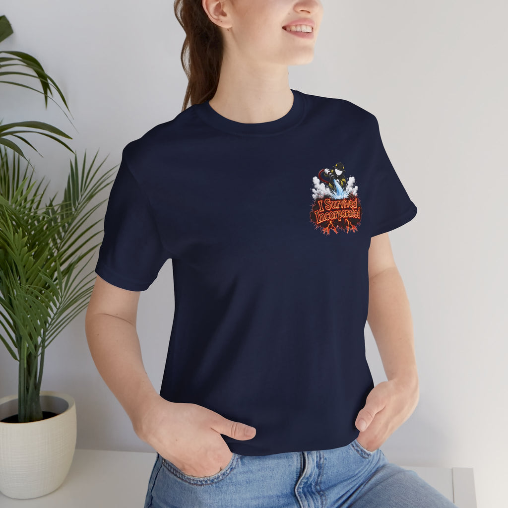 I Survived 2020 — "Please Stand By" Test Pattern Tee Wildfire Signal Edition Summer Premiere Unisex Jersey Short Sleeve Tee