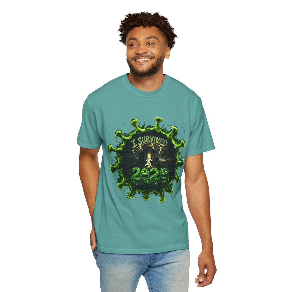 I Survived 2020 — Director's Cut S1:E5 "Delivery Doomsday" | Pandemic Edition Unisex Garment-Dyed T-shirt