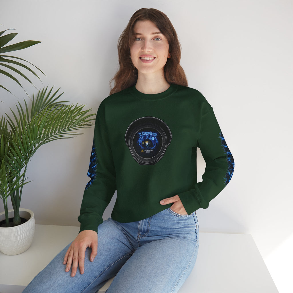 I Survived 2020 — LOCKDOWN S3:E3: Director's Cut Special Edition "Remote Schooling" Unisex Heavy Blend™ Crewneck Sweatshirt
