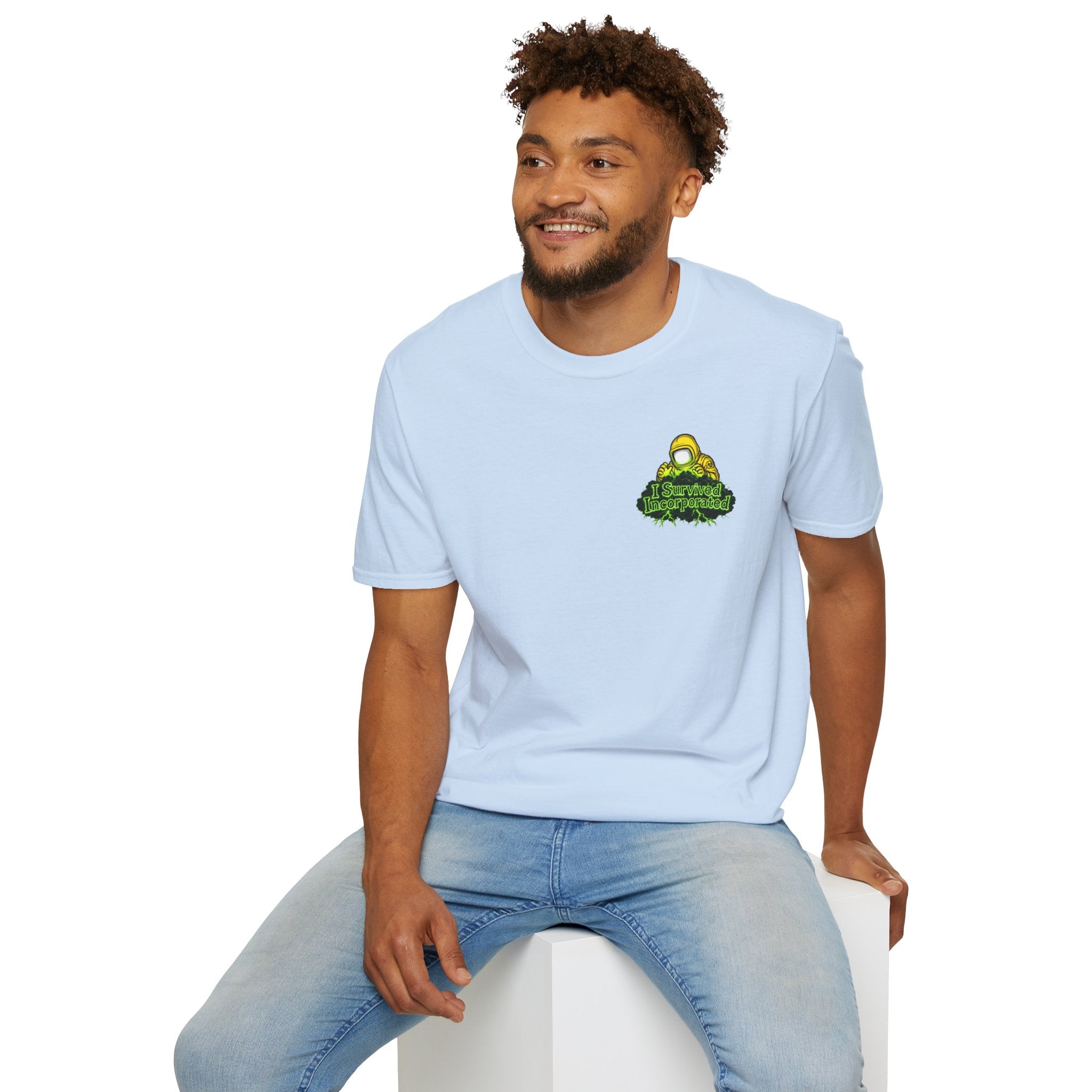 I Survived 2020 — "Please Stand By" Test Pattern Toxic Signal Tee Summer Premiere Unisex Softstyle T-Shirt