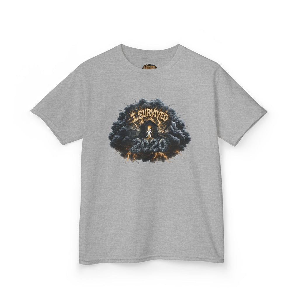 I Survived 2020 — Director's Cut Original Design Teaser Tee | Season 1 Premiere Drop Kids Heavy Cotton™ Tee