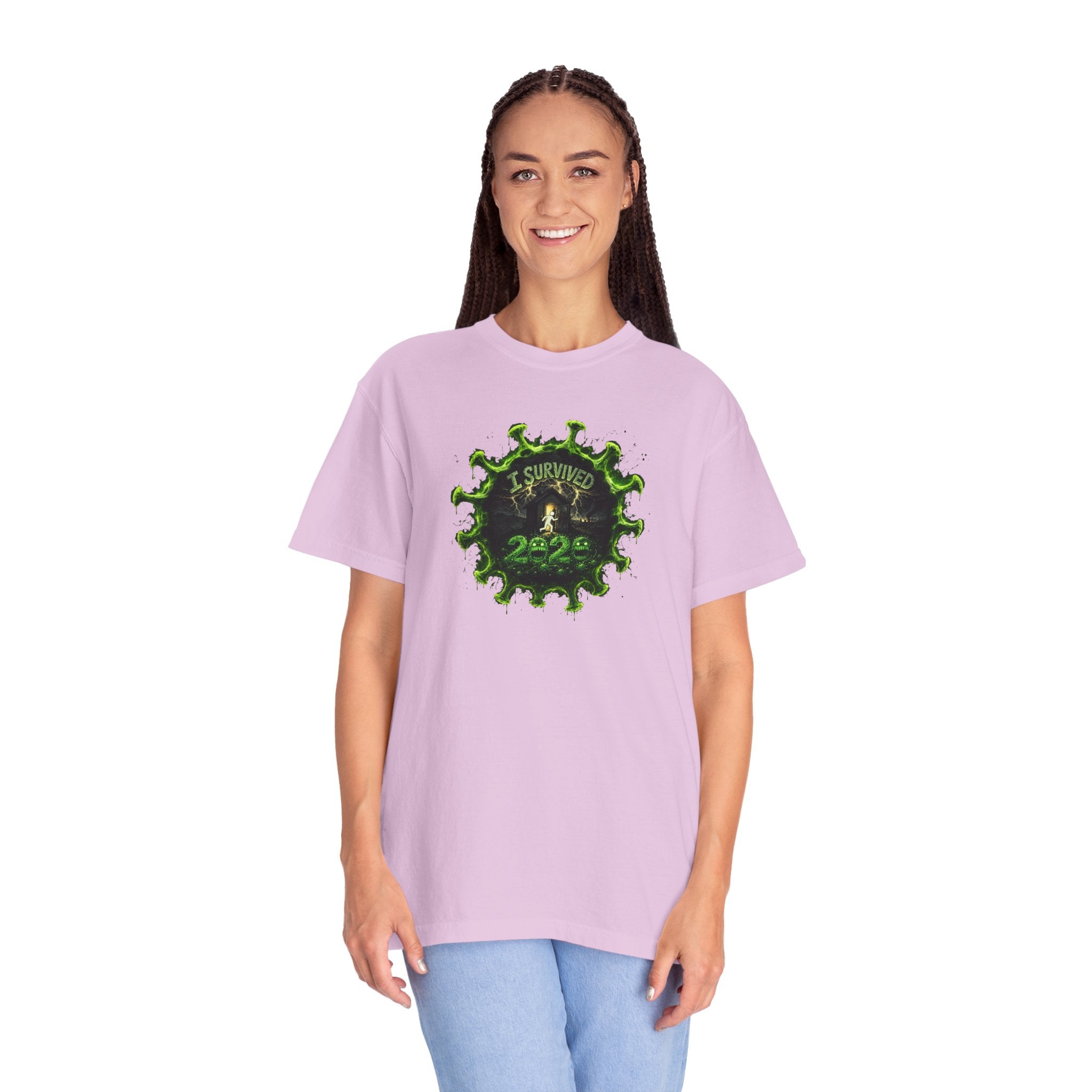 I Survived 2020 — PANDEMIC S1:E3: Director's Cut "The Jab!" Unisex Garment-Dyed T-shirt