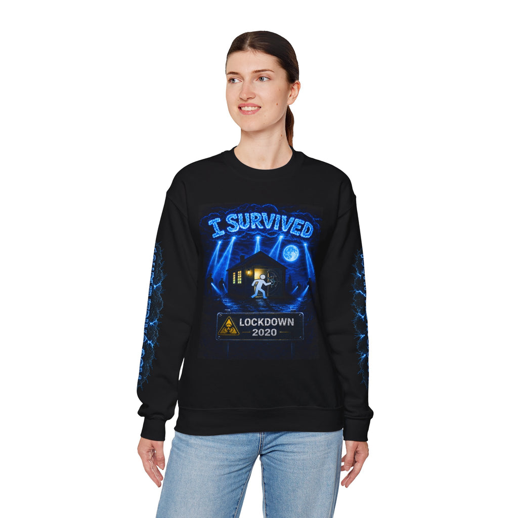 I Survived 2020 — LOCKDOWN S3:E1: "Quarantine" Unisex Heavy Blend™ Crewneck Sweatshirt