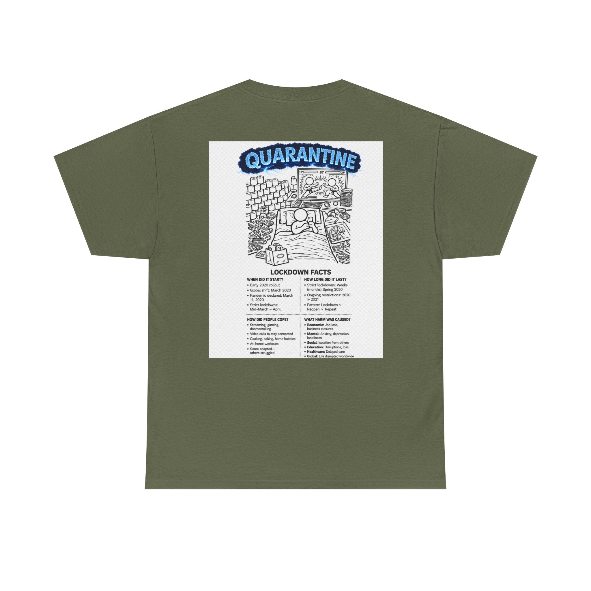 Copy of  I Survived 2020 — S3:E1 "Quarantine" | Lockdown Edition Documentary Unisex Heavy Cotton Tee