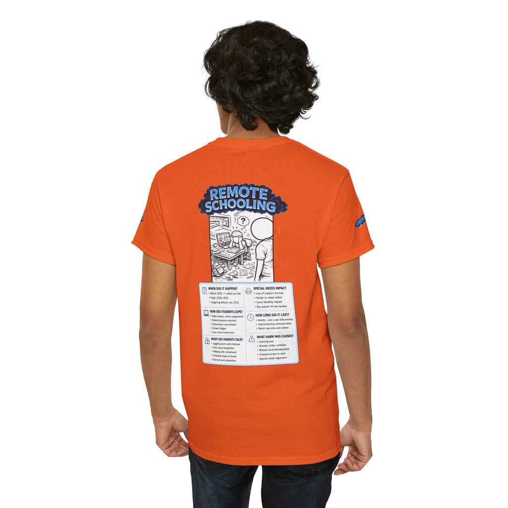 I Survived 2020 — LOCKDOWN S3:E3: Director's Cut Special Edition "Remote Schooling" Unisex Heavy Cotton Tee