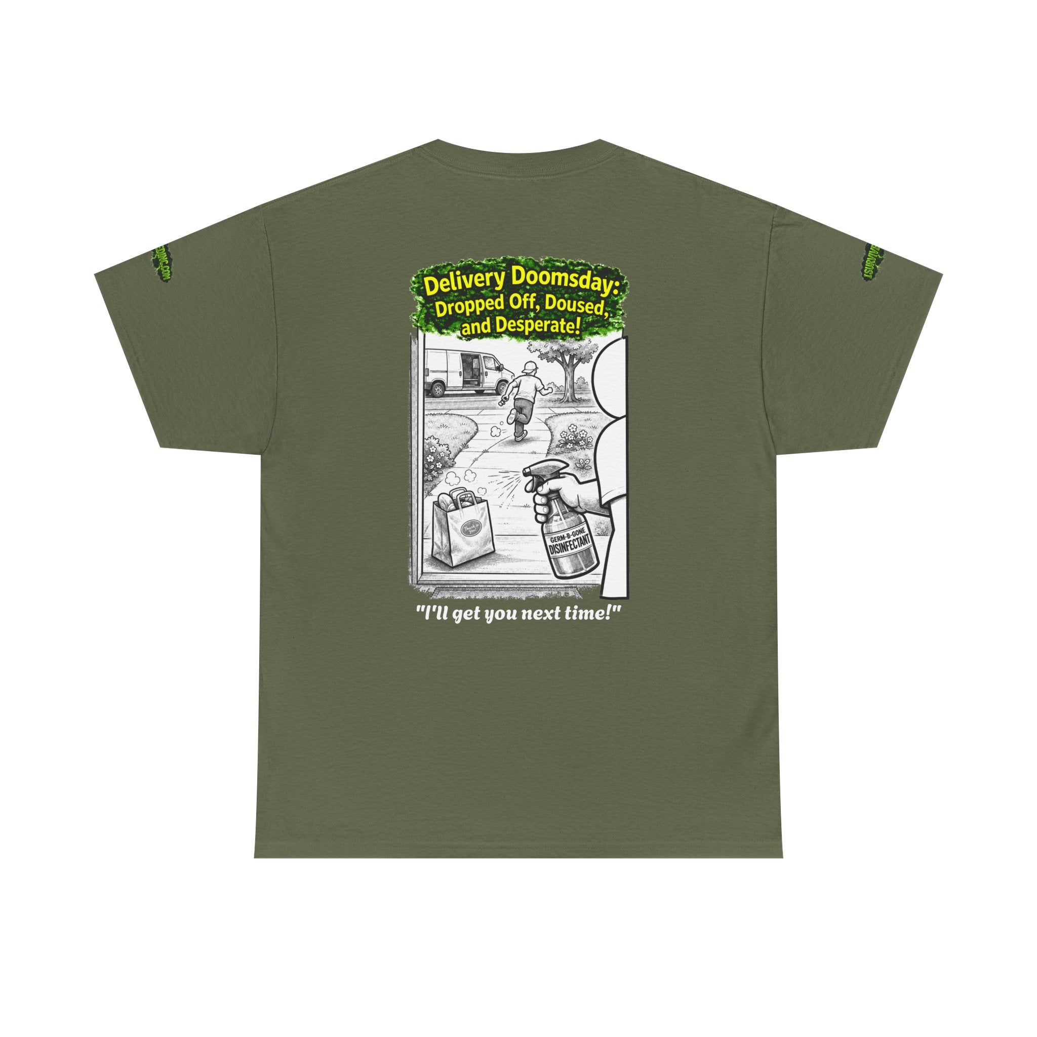 I Survived 2020 — PANDEMIC S1:E5: Director's Cut Special Edition "Delivery Doomsday" Unisex Heavy Cotton Tee