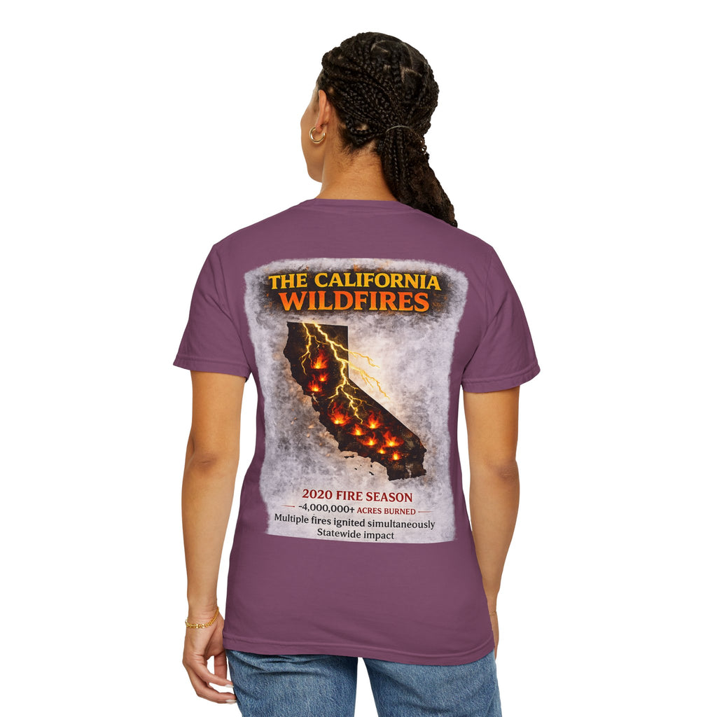 I Survived 2020 — S2:E3 "The California Wildfires" | Wildfire Edition Memorial Unisex Garment-Dyed T-shirt