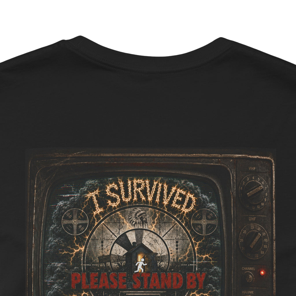 I Survived 2020 — "Please Stand By" Test Pattern Tee Summer Premier Unisex Jersey Short Sleeve Tee