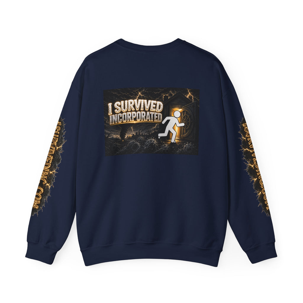 I Survived 2020 — Original Design Teaser Tee | Season 1 Premiere Drop Unisex Heavy Blend™ Crewneck Sweatshirt (SPECIAL EDITION)