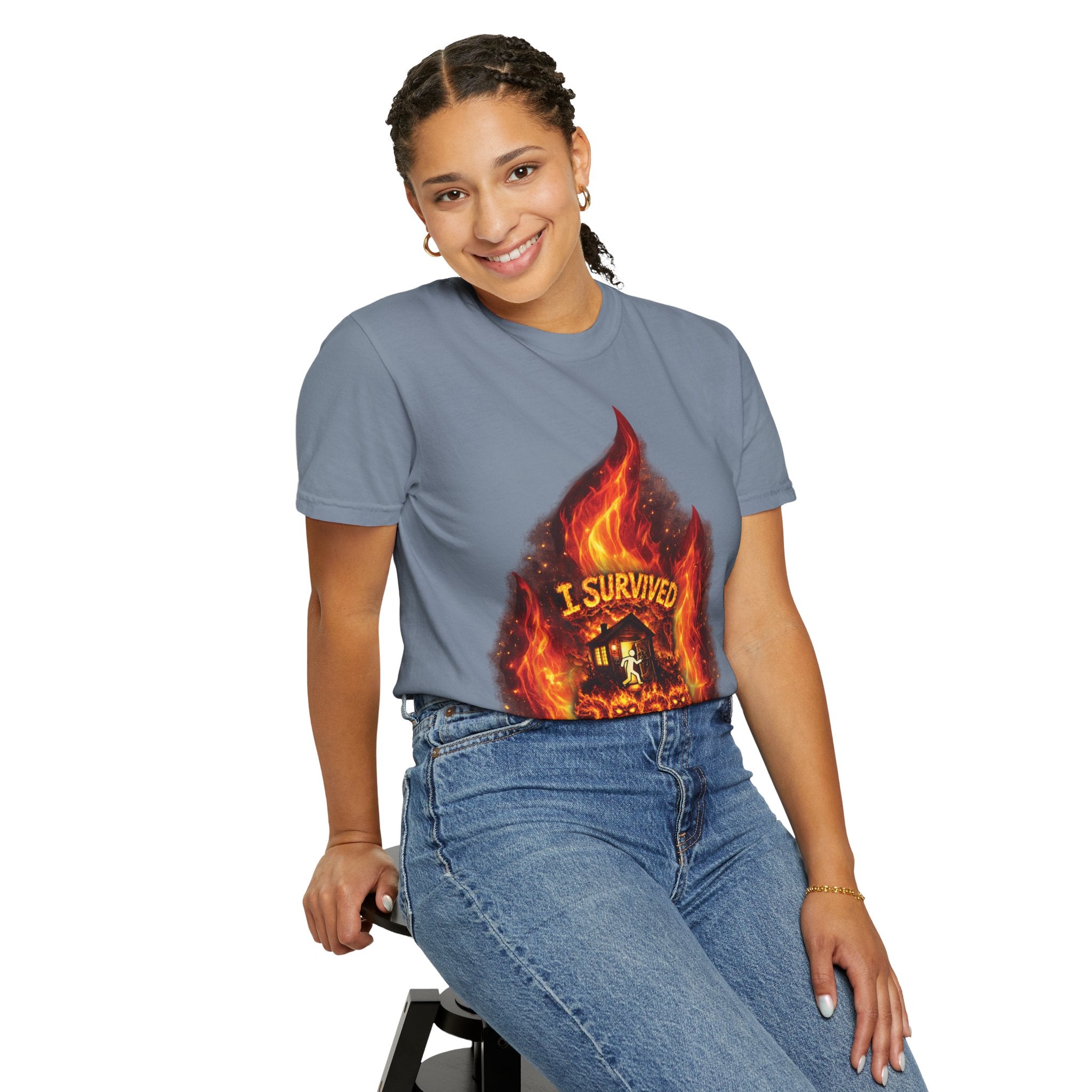 I Survived 2020 — Director's Cut S2:E4 "Western U.S. Wildfire Season" | Mid-Season Finale Pt. 1 | Wildfire Edition Memorial Unisex Garment-Dyed T-shirt