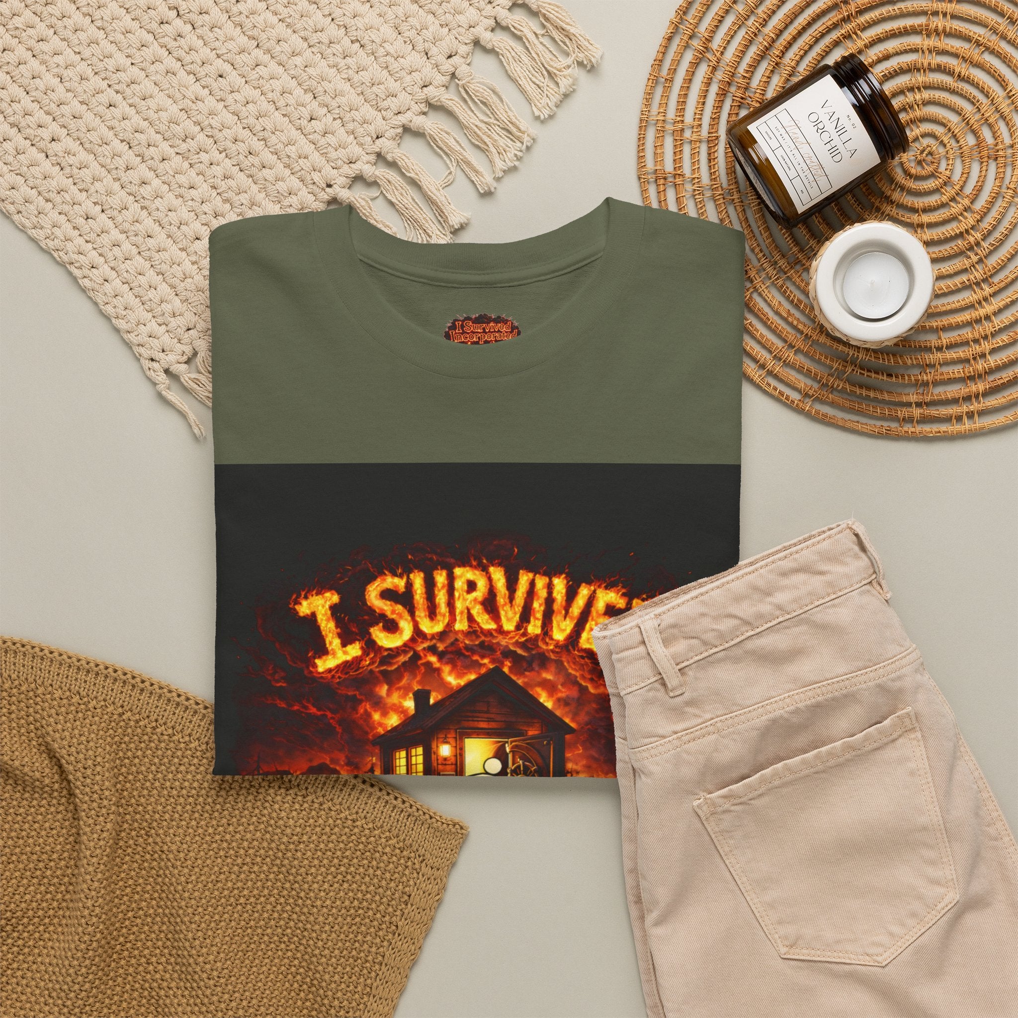 I Survived 2020 — WILDFIRES S2:E4: Special Edition "Western U.S." Memorial Unisex Heavy Cotton Tee