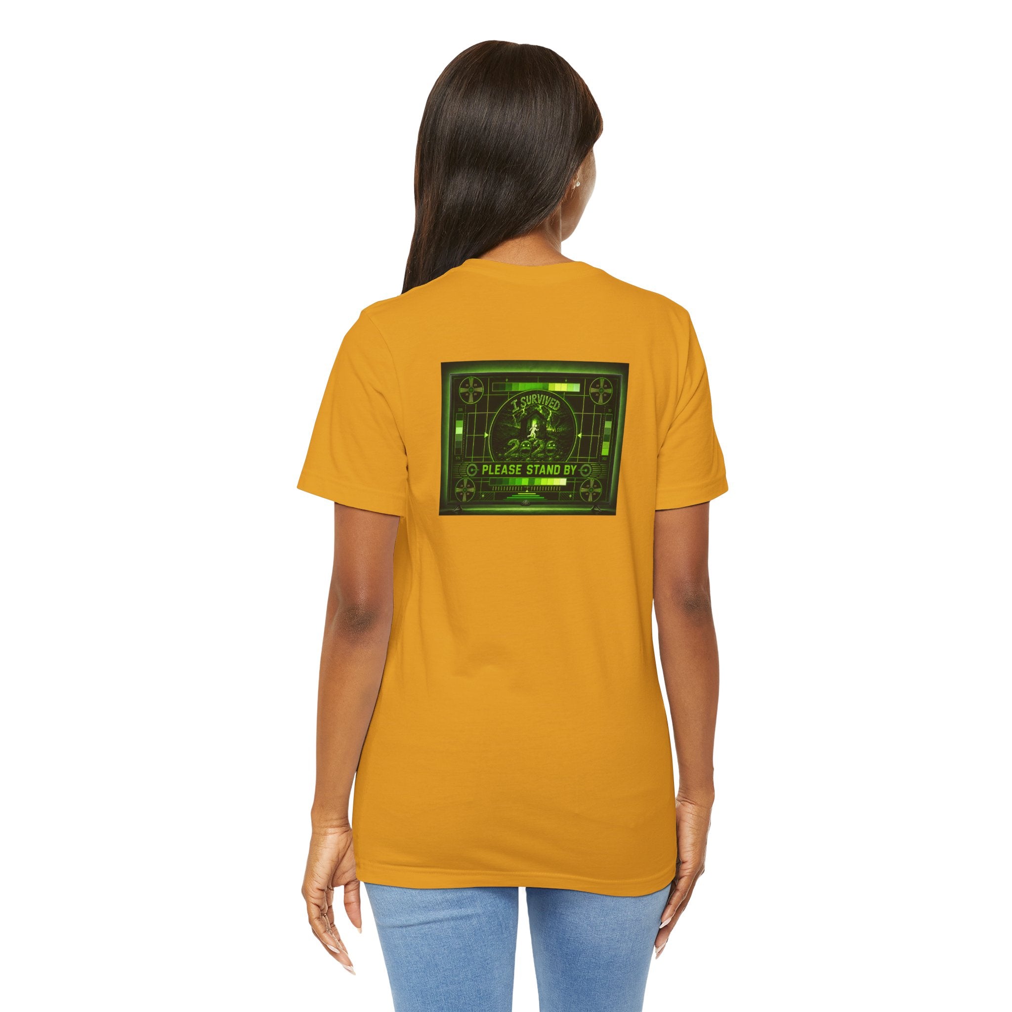 I Survived 2020 — "Please Stand By" Test Pattern Toxic Signal Tee Summer Premiere Unisex Jersey Short Sleeve Tee
