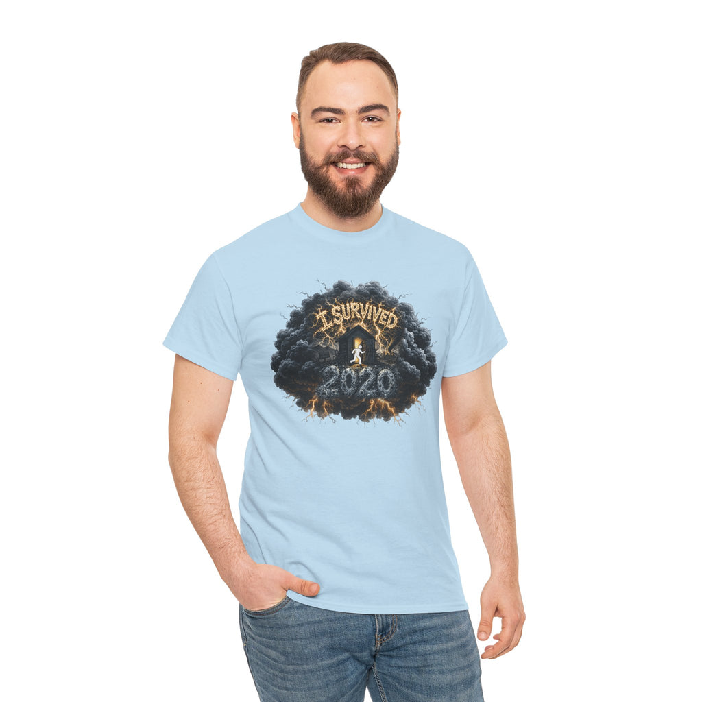 I Survived 2020 —  Deriector's Cut Original Design Teaser Tee | Season 1 Premiere Drop Unisex Heavy Cotton Tee