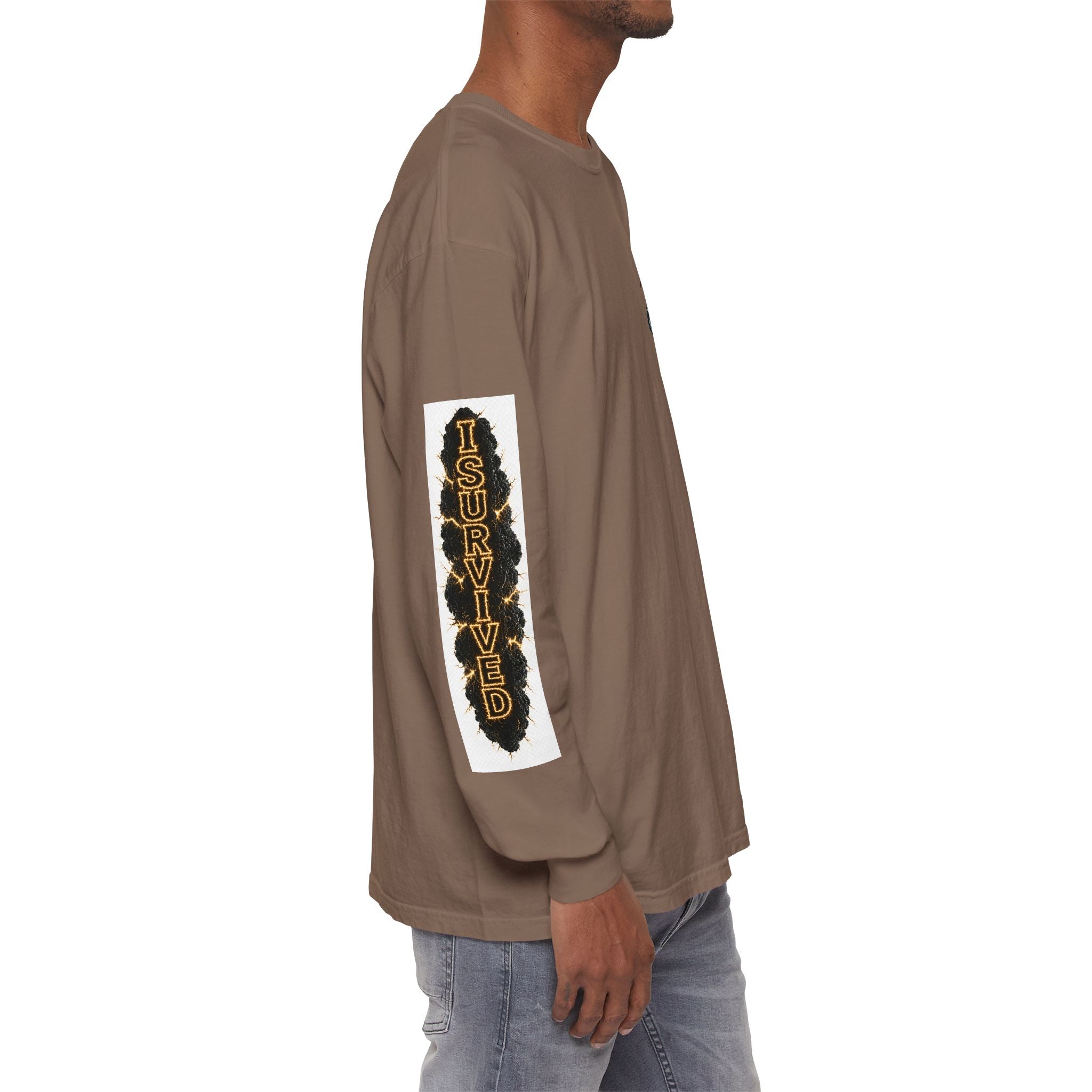 I Survived 2020 — "Please Stand By" Test Pattern Tee Special Edition Summer Premier Unisex Garment-Dyed Long Sleeve T-Shirt